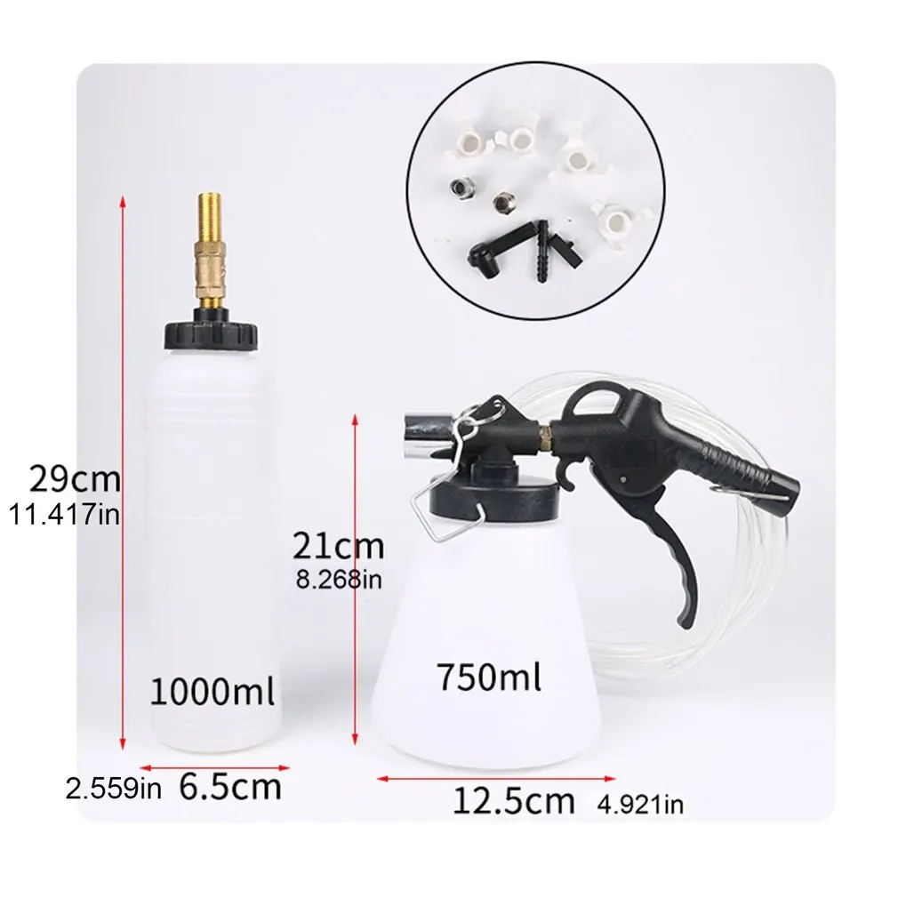 New Pneumatic Brake Oil Changer Brake Fluid Replacement Injector Brake Oil Deflation Machine Pneumatic Vacuum Bleeder Tool
New Pneumatic Brake Oil Changer Brake Fluid Replacement Injector Brake Oil Deflation Machine Pneumatic Vacuum Bleeder Tool