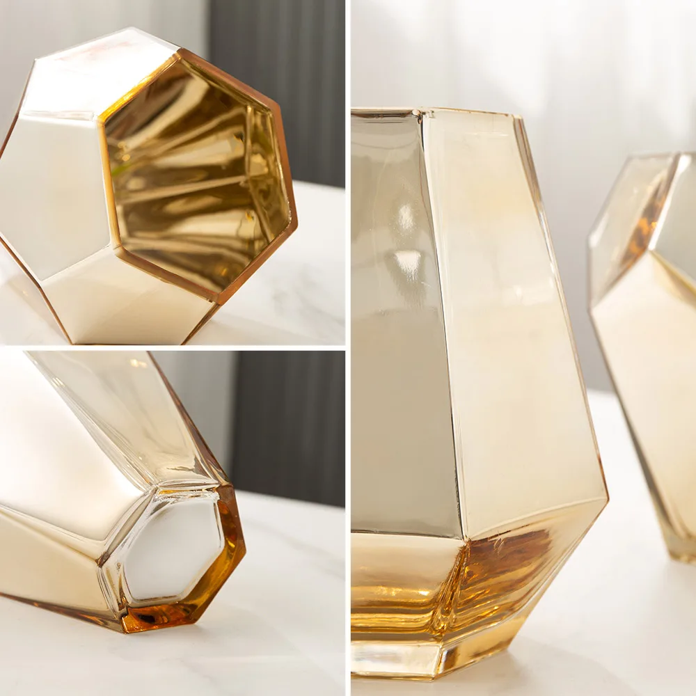 Nordic Style Electroplating Process Glass Vase Modern Decorative Vases Living Room Decoration Home Decor Vases for Interior
Nordic Style Electroplating Process Glass Vase Modern Decorative Vases Living Room Decoration Home Decor Vases for Interior