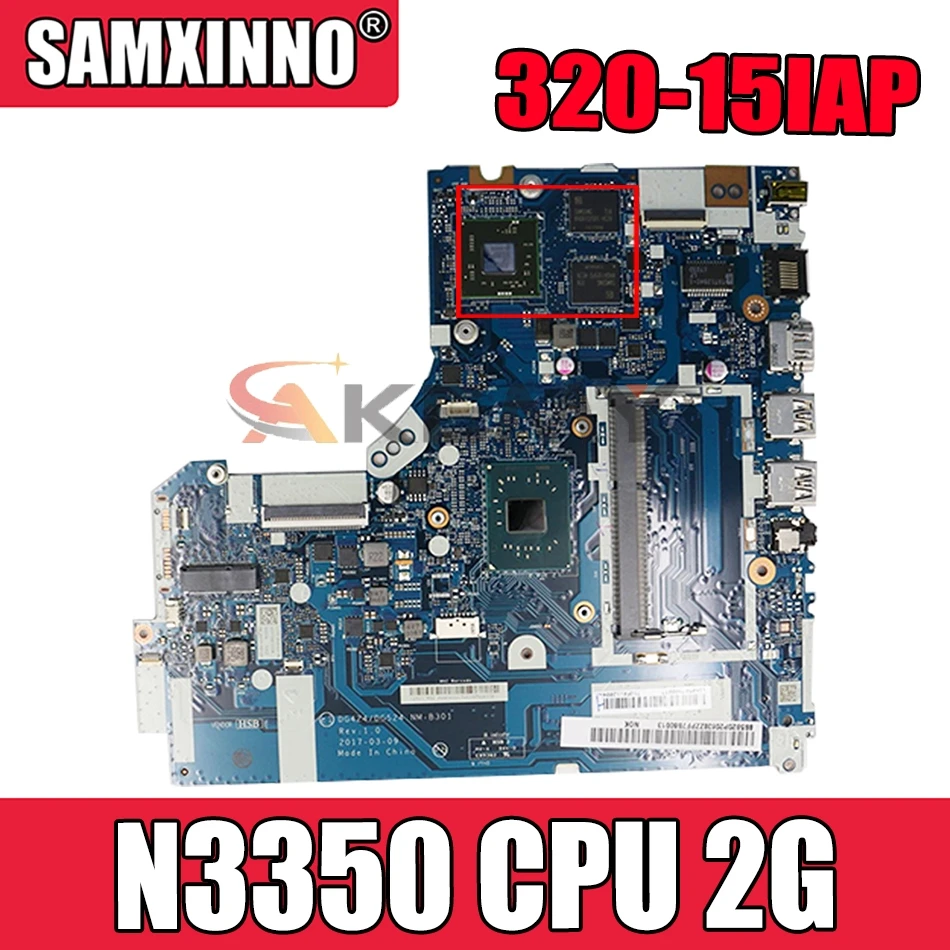 For Lenovo IdeaPad 320-15IAP Laptop Motherboard With SR2Z7 N3350 CPU 2G DG424 DG524 NM-B301 FRU 5B20P20638
For Lenovo IdeaPad 320-15IAP Laptop Motherboard With SR2Z7 N3350 CPU 2G DG424 DG524 NM-B301 FRU 5B20P20638
