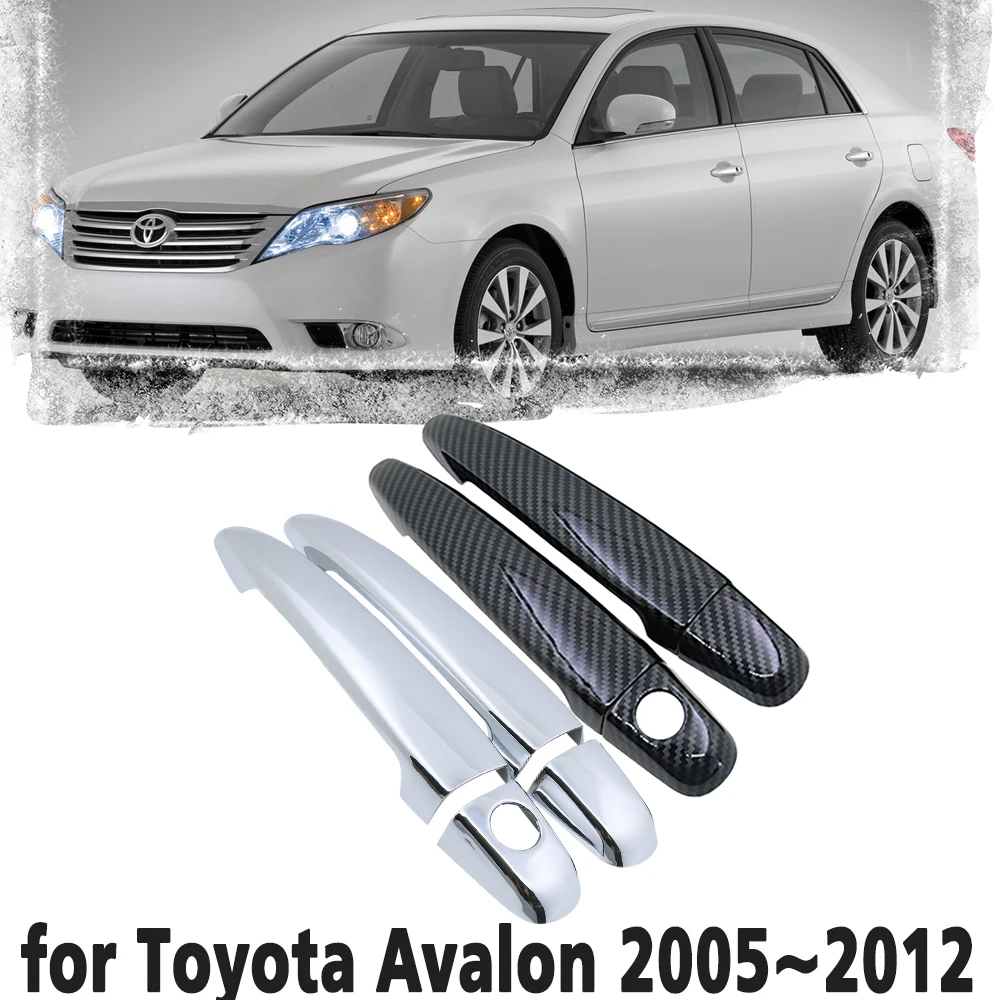 Carbon Fiber Car handle Or Chrome Door Handles Protective Cover for Toyota Avalon XX30 30 2005~2012 Car accessories 2006 2007
Carbon Fiber Car handle Or Chrome Door Handles Protective Cover for Toyota Avalon XX30 30 2005~2012 Car accessories 2006 2007