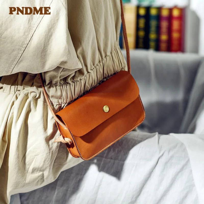 PNDME genuine leather ladies simple art small fresh crossbody bags casual natural real cowhide women's mini cute shoulder bag
PNDME genuine leather ladies simple art small fresh crossbody bags casual natural real cowhide women's mini cute shoulder bag