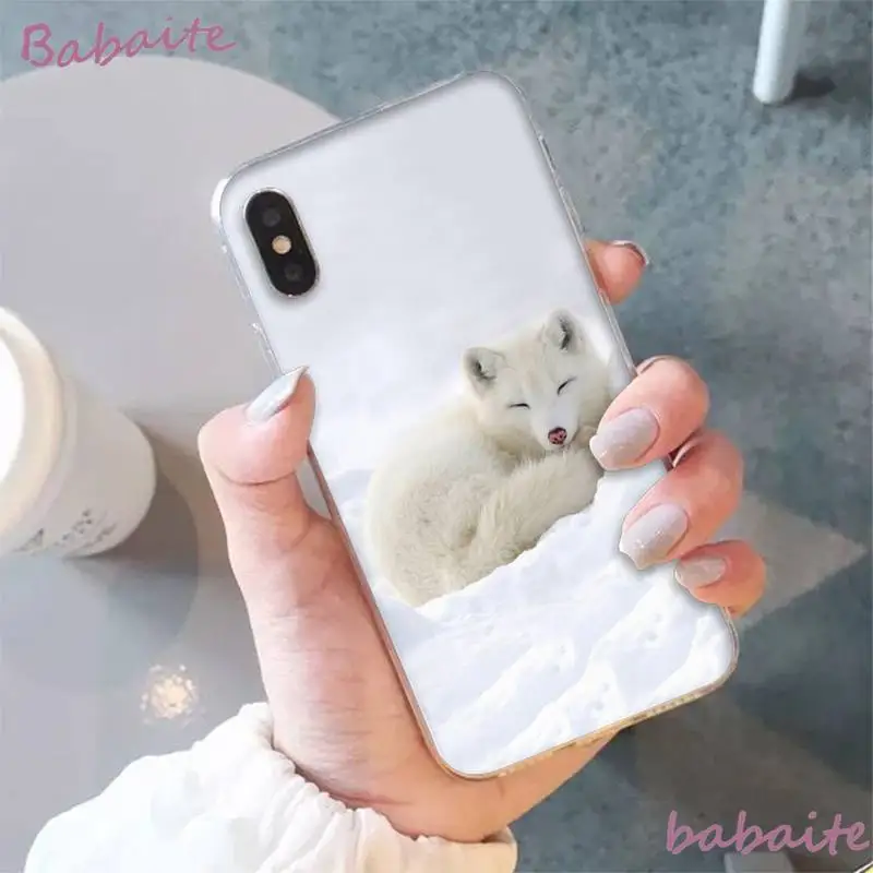 Babaite white Arctic fox animal Phone Case fundas for iPhone 12 8 7 6 6S Plus 5 5S SE XR 11 12 11pro promax X XS MAX coque
Babaite white Arctic fox animal Phone Case fundas for iPhone 12 8 7 6 6S Plus 5 5S SE XR 11 12 11pro promax X XS MAX coque