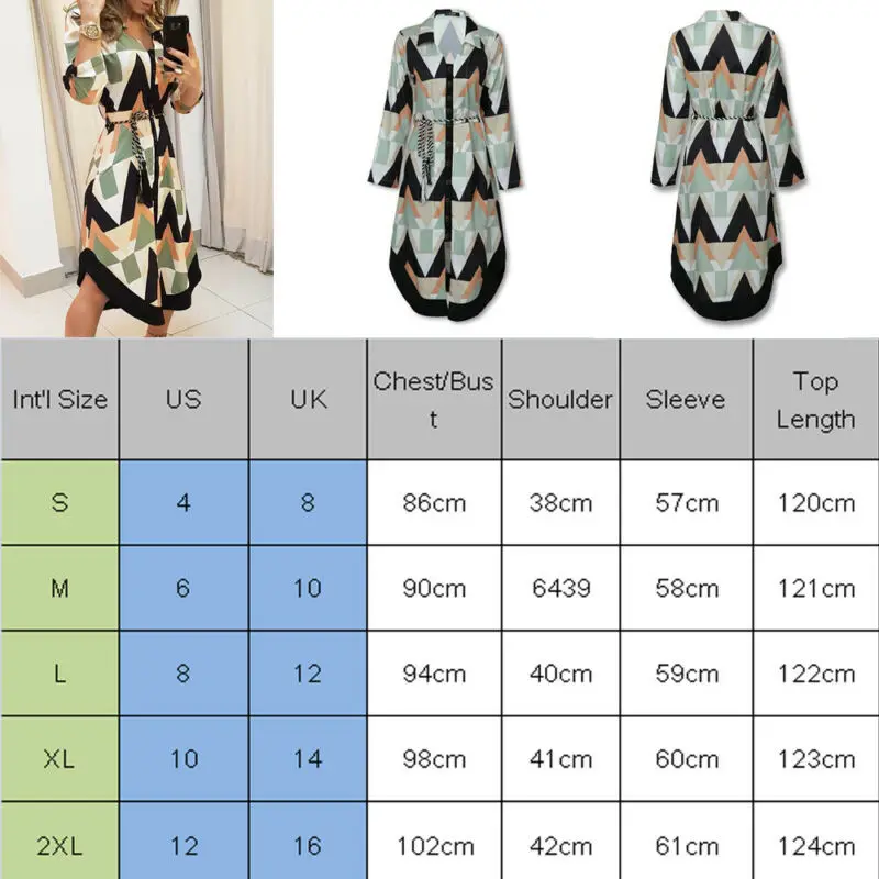 2020 Women Casual Dress Fashion Wave Pattern Split Hem Long Sleeve Shirt Dress For Women Turn-Down Collar Loose Maxi Dress Lady
2020 Women Casual Dress Fashion Wave Pattern Split Hem Long Sleeve Shirt Dress For Women Turn-Down Collar Loose Maxi Dress Lady