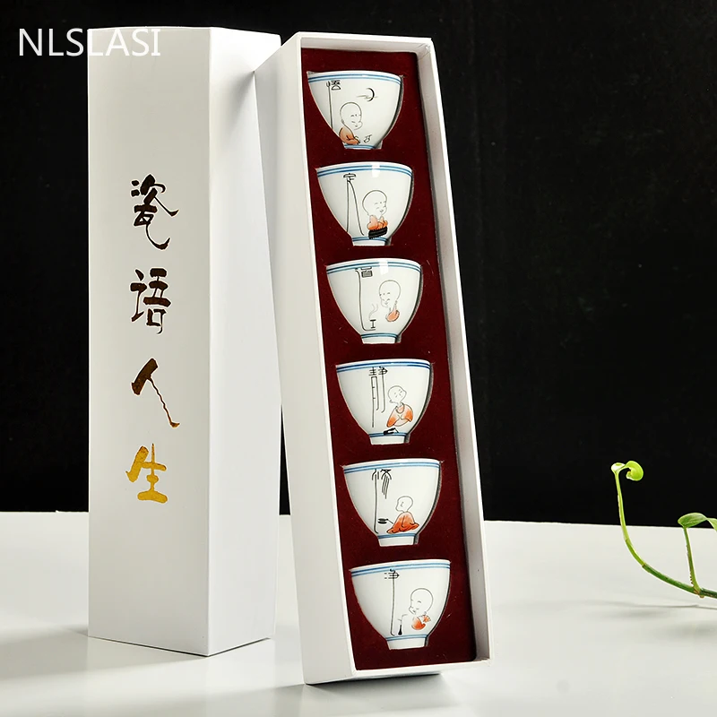 6 шт./лот бутик керамическая чайная чашка Oolong чайные маленькие чашки фарфоровый чайный набор аксессуары мастер Личная одинарная чашка с под...
6 шт./лот бутик керамическая чайная чашка Oolong чайные маленькие чашки фарфоровый чайный набор аксессуары мастер Личная одинарная чашка с под...