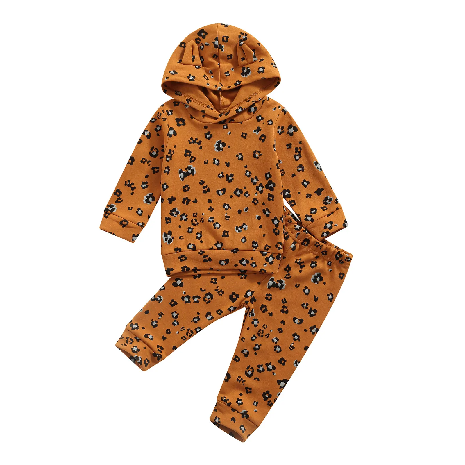 2 Pcs Infant Cartoon Print Outfits, Toddler Casual Long Sleeve Hooded Sweatshirt + Trousers
2 Pcs Infant Cartoon Print Outfits, Toddler Casual Long Sleeve Hooded Sweatshirt + Trousers
