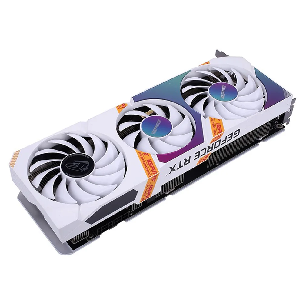 Цветная видеокарта с тремя вентиляторами iGame GeForce RTX 3060 Ti Ultra W OC LHR 8G Компьютерная игровая видеокарта
Цветная видеокарта с тремя вентиляторами iGame GeForce RTX 3060 Ti Ultra W OC LHR 8G Компьютерная игровая видеокарта