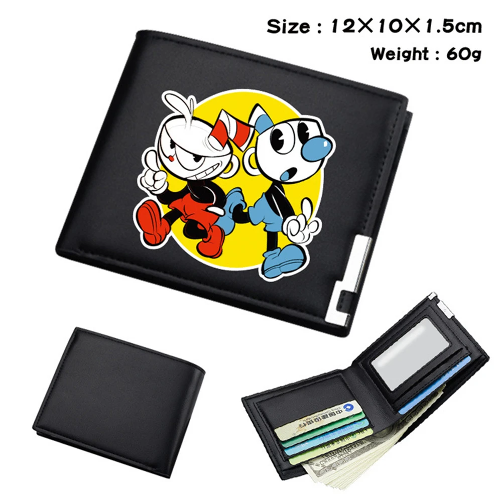 Anime Cuphead Short Wallet Student Bifold Otaku Photo Passcard Card Holder Short Purses Black Men's Women's Leather Wallets
Anime Cuphead Short Wallet Student Bifold Otaku Photo Passcard Card Holder Short Purses Black Men's Women's Leather Wallets