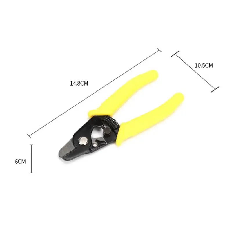 Cable Stripper Wire Cutting Pliers 3/2 Hole Fiber Optic Stripping Compression Tool with Soft Handle Multiple Use Practicsal Tool
Cable Stripper Wire Cutting Pliers 3/2 Hole Fiber Optic Stripping Compression Tool with Soft Handle Multiple Use Practicsal Tool