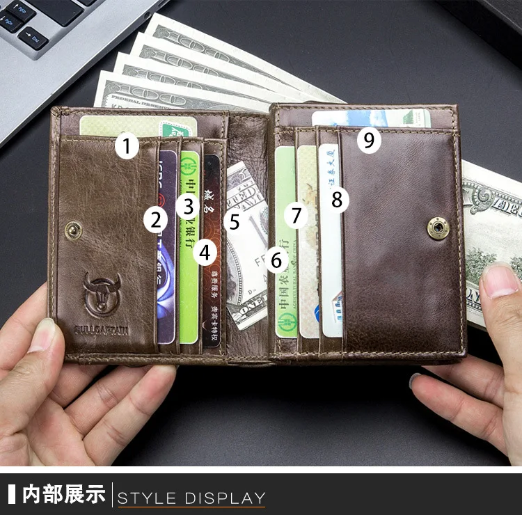Wallet men The new Business Coin pocket purse Brief paragraph money clip Head layer cowhide Card wallet The dollar package Tide
Wallet men The new Business Coin pocket purse Brief paragraph money clip Head layer cowhide Card wallet The dollar package Tide