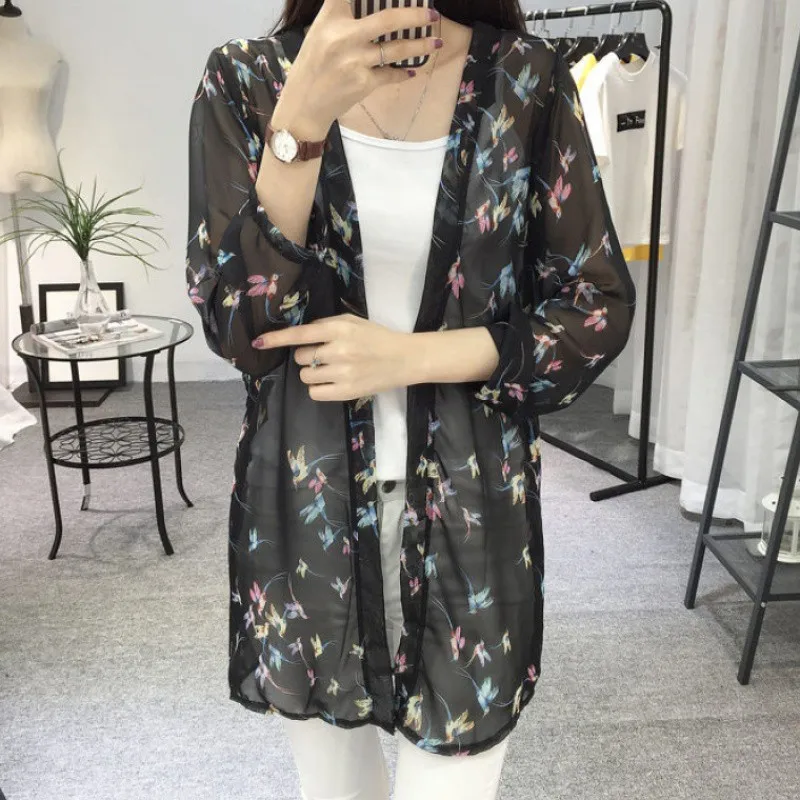 Summer Stylish Women Fashion Casual Long Sleeve Cardigan Chiffon Birds Printed Loose Shirt Tops
Summer Stylish Women Fashion Casual Long Sleeve Cardigan Chiffon Birds Printed Loose Shirt Tops