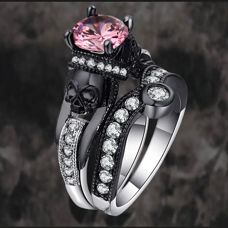 Skull Women Zircon Ring Set Punk Rings Women Engagement Ring Ring Jewelry Dropshipping
Skull Women Zircon Ring Set Punk Rings Women Engagement Ring Ring Jewelry Dropshipping