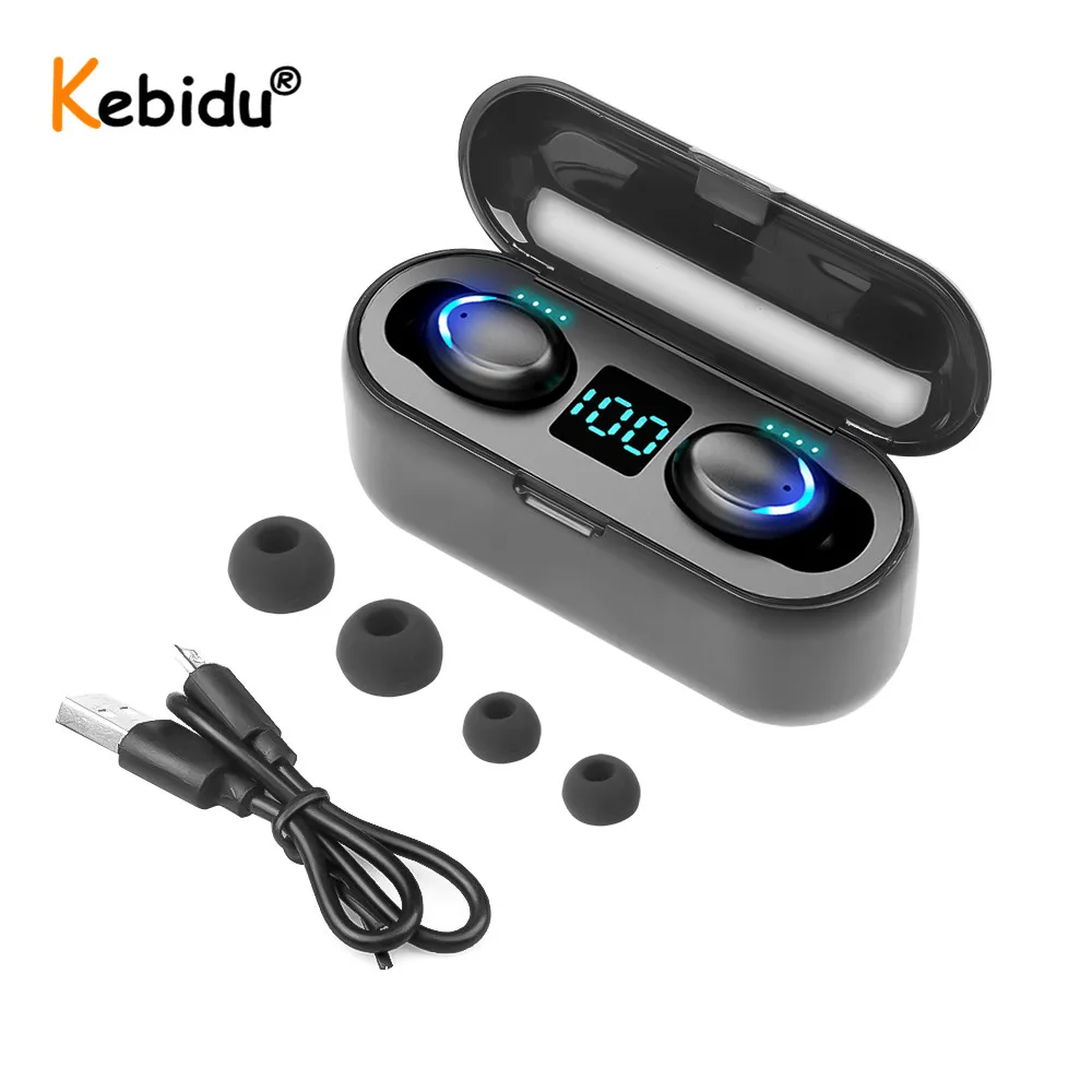 Беспроводные наушники TWS Hi Fi спортивные водонепроницаемые Bluetooth V5.0 для Samsung S9 Xiaomi