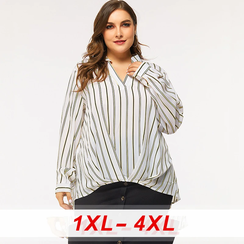 Full Sleeve Striped Tops Blouses Women Spring Summer Office Lady Elegant Tops and Blouses 2020 Plus Size Loose Shirts Female Top
Full Sleeve Striped Tops Blouses Women Spring Summer Office Lady Elegant Tops and Blouses 2020 Plus Size Loose Shirts Female Top