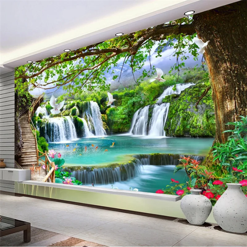 beibehang Custom wallpaper 3d simple casual green tree forest waterfall landscape tooling wall living room old man mural 3d обои
beibehang Custom wallpaper 3d simple casual green tree forest waterfall landscape tooling wall living room old man mural 3d обои