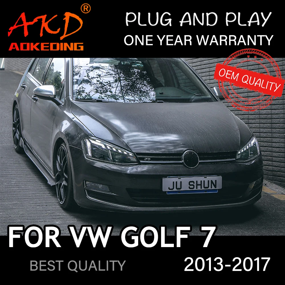 Фара для VW Golf 7 MK7 2013-2017 Авто автомобильные товары Светодиодные DRL Hella 5 Ксеноновые