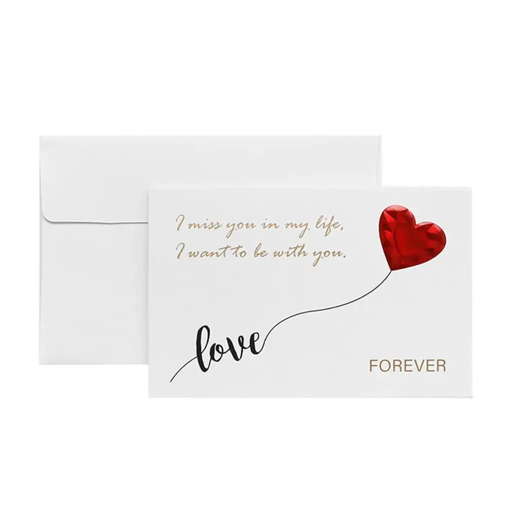 High Quality Solid Greeting Card with Envelopes Romantic Valentines Day Gift
High Quality Solid Greeting Card with Envelopes Romantic Valentines Day Gift