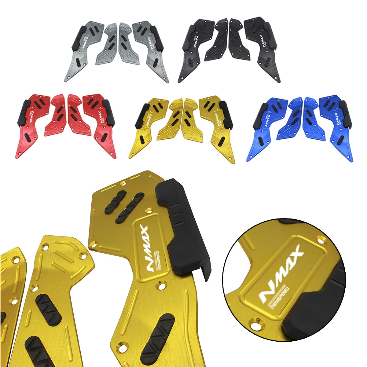 Semspeed For YAMAHA NMAX150 NMAX125 2020-2021 Newest 4PCS Footrest Pedal Foot-board Steps Foot Plate Fit N-MAX 125 150 2020 2021
Semspeed For YAMAHA NMAX150 NMAX125 2020-2021 Newest 4PCS Footrest Pedal Foot-board Steps Foot Plate Fit N-MAX 125 150 2020 2021