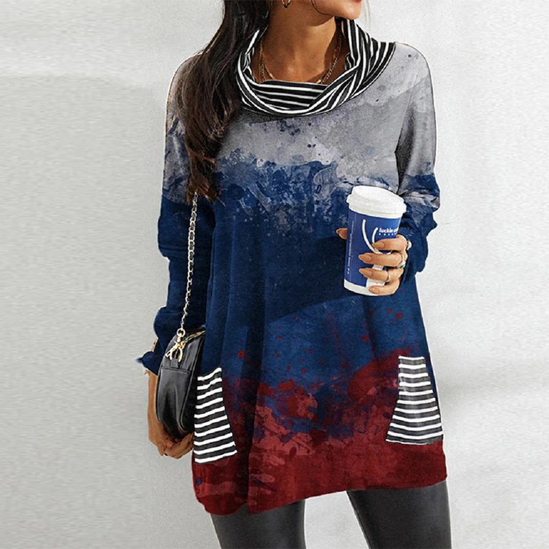 Autumn Lady Casual Loose Blouse Winter Elegant Pile Collar Long Sleeve Tops Pullover Women Fashion Butterfly Pattern Print Shirt
Autumn Lady Casual Loose Blouse Winter Elegant Pile Collar Long Sleeve Tops Pullover Women Fashion Butterfly Pattern Print Shirt
