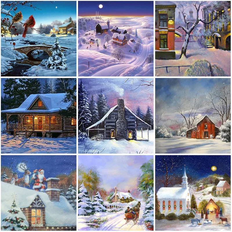 DIY Snow Scenic 5D Diamond Painting Full Square Drill Winter Diamond Embroidery Cross Stitch Mosaic Resin Gift Home Decor
DIY Snow Scenic 5D Diamond Painting Full Square Drill Winter Diamond Embroidery Cross Stitch Mosaic Resin Gift Home Decor