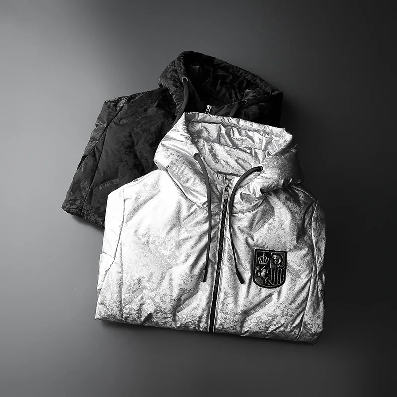 Silver Men's Down Jackets Very Good Quality Black Winter Feather Hooded Outdoor Thick Warm Men's Winter Coats 4XL 8188
Silver Men's Down Jackets Very Good Quality Black Winter Feather Hooded Outdoor Thick Warm Men's Winter Coats 4XL 8188