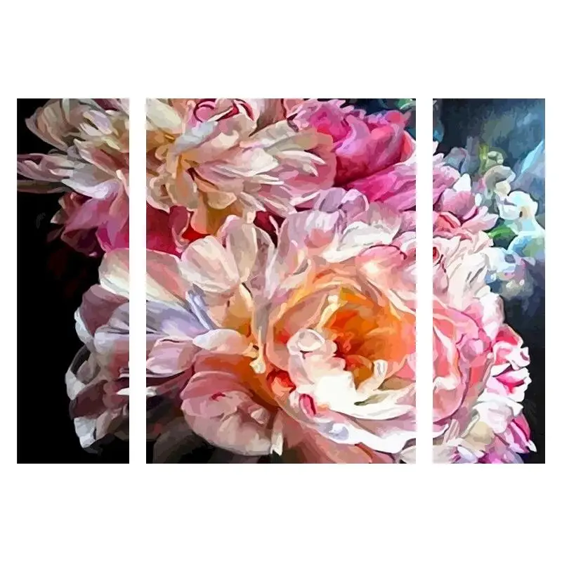 GATYZTORY 3pc/set Frame Diy Painting By Numbers For Adults Pink Flowers Acrylic Paint By Number Oil Canvas Drawing Home Decor 
GATYZTORY 3pc/set Frame Diy Painting By Numbers For Adults Pink Flowers Acrylic Paint By Number Oil Canvas Drawing Home Decor