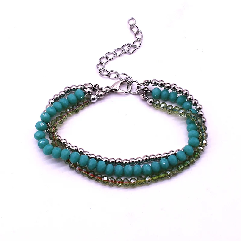 Fashion crystal bracelet simple style beads handmade beaded bracelets for women high quality jewelry | Украшения и аксессуары