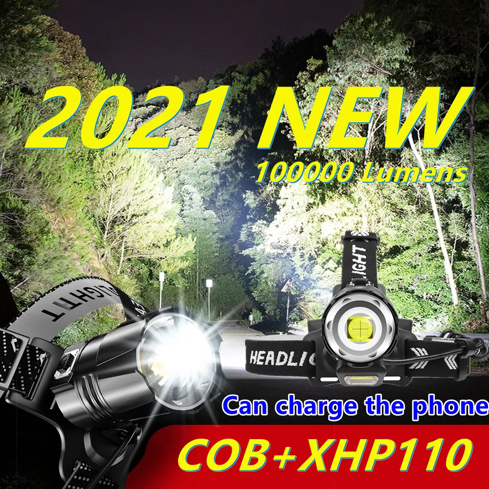 100000LM самый мощный XHP110 светодиодные фары головного света светильник 18650 Головной фонарь для рыбалки светильник фара Перезаряжаемые USB голов...
100000LM самый мощный XHP110 светодиодные фары головного света светильник 18650 Головной фонарь для рыбалки светильник фара Перезаряжаемые USB голов...