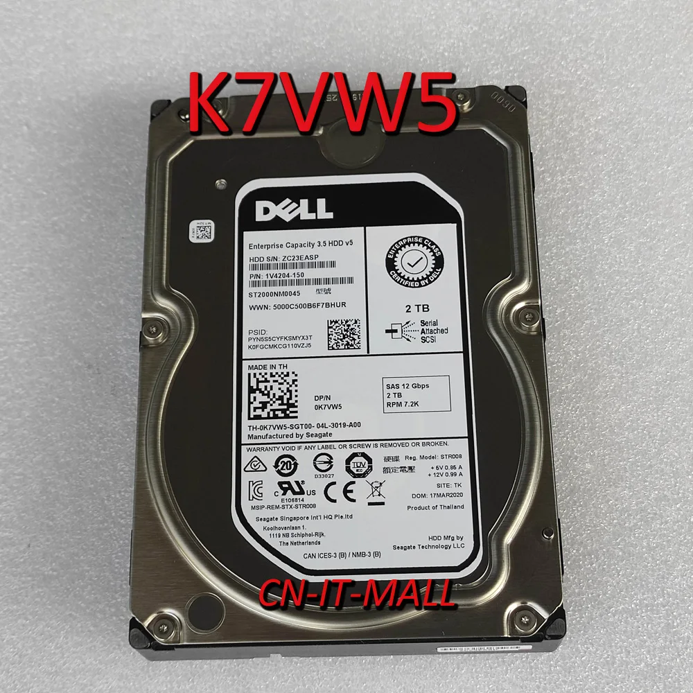 3,5 0K7VW5 K7VW5 ST2000NM0045 2 ТБ 7200 об/мин 128MB Кэш SAS 12 ГБ/сек. 3,5 "предприятие внутренний жесткий диск
3,5 0K7VW5 K7VW5 ST2000NM0045 2 ТБ 7200 об/мин 128MB Кэш SAS 12 ГБ/сек. 3,5 "предприятие внутренний жесткий диск