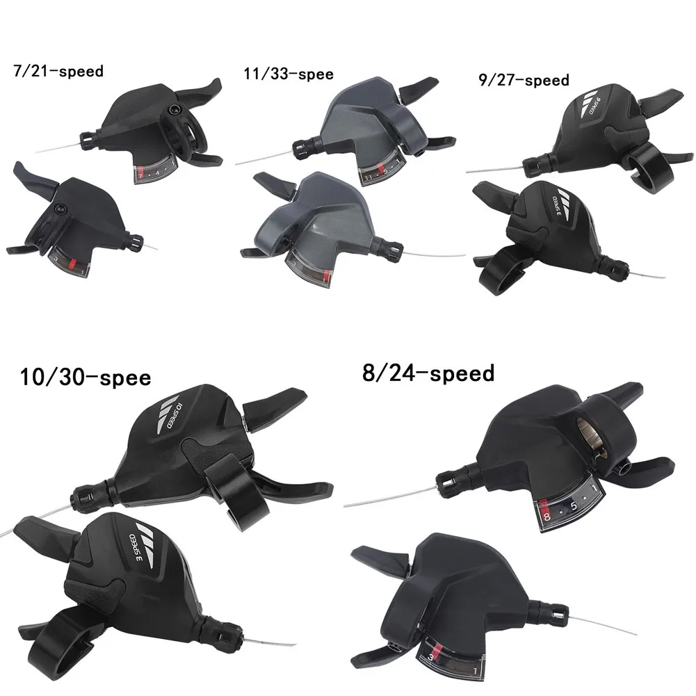 7/8/9/10/11Speed Bicycle Gear Shifter Mountain/Folding Bike Brake Lever Transmission Cycling Finger Dial Governor Bike Accessory
7/8/9/10/11Speed Bicycle Gear Shifter Mountain/Folding Bike Brake Lever Transmission Cycling Finger Dial Governor Bike Accessory