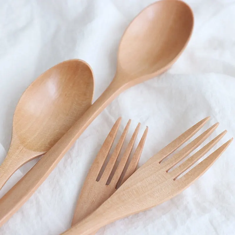 Natural Wooden Spoon Fork Dinner Kit Rice Soups Cereal Handmade Tableware Dinnerware Cutlery For Kicthen Tool Household
Natural Wooden Spoon Fork Dinner Kit Rice Soups Cereal Handmade Tableware Dinnerware Cutlery For Kicthen Tool Household