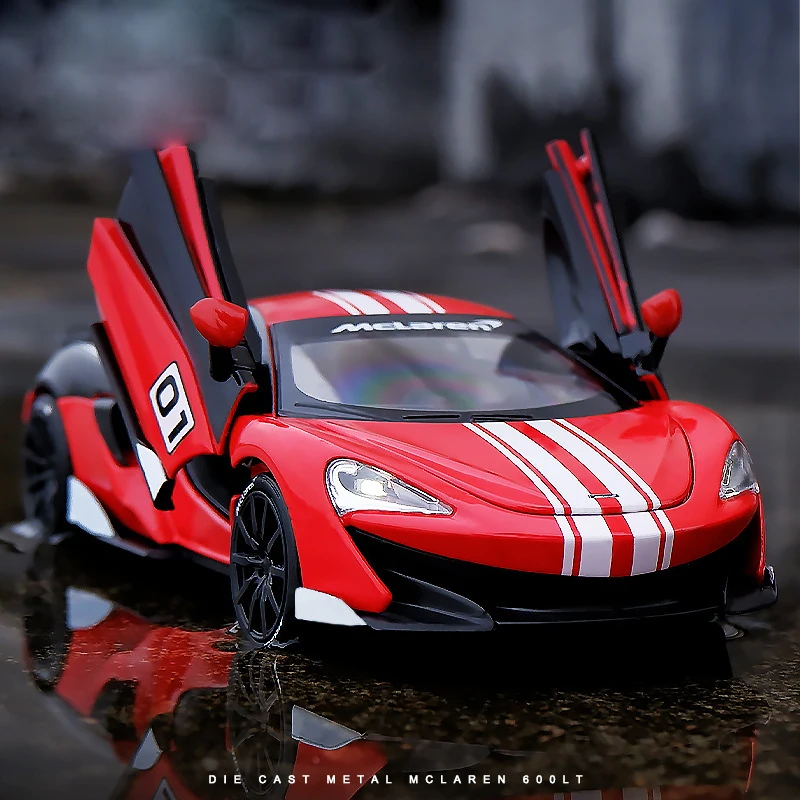 Модель суперкара из сплава 1/32 Mc laren 600LT, модель игрушечного автомобиля, металлическая, литой, со звуком светильник светкой, Спортивная модель...
Модель суперкара из сплава 1/32 Mc laren 600LT, модель игрушечного автомобиля, металлическая, литой, со звуком светильник светкой, Спортивная модель...