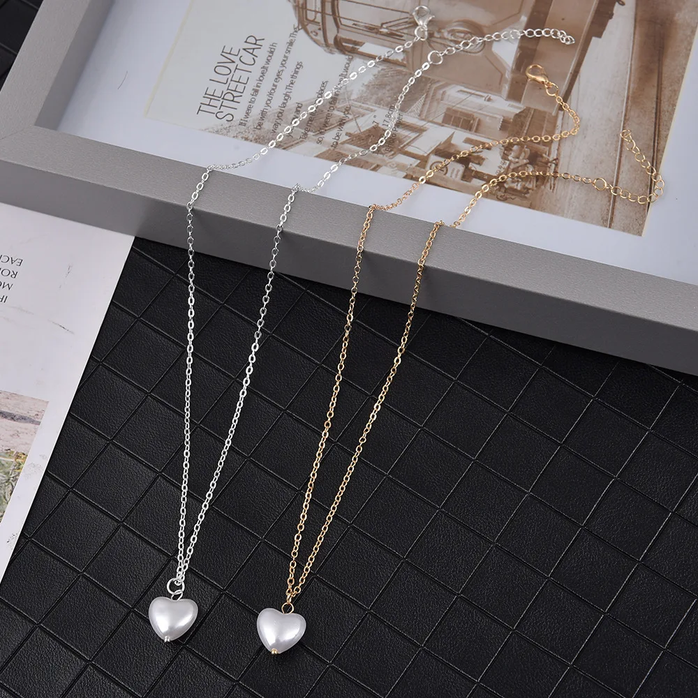 Fashion Alloy Sweet Girls Necklace Heart Pearl Elegant Gold Necklaces For Women Personality Party Accessories Jewelry Gifts
Fashion Alloy Sweet Girls Necklace Heart Pearl Elegant Gold Necklaces For Women Personality Party Accessories Jewelry Gifts