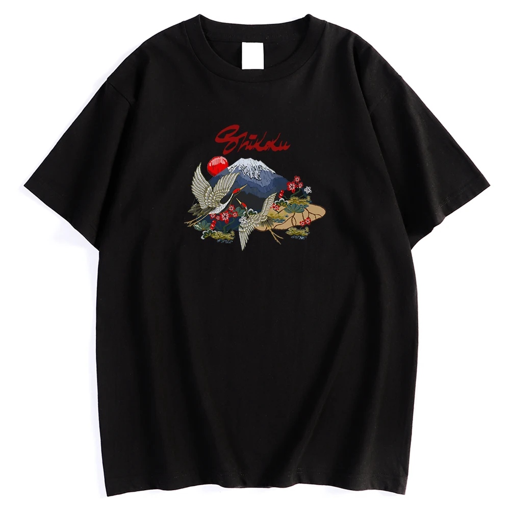 Mount Fuji Crane Printing Men's T-Shirt Style Oversize Tshirt Fashion Crewneck T-Shirts Simplicity Vintage Male Short Sleeve
Mount Fuji Crane Printing Men's T-Shirt Style Oversize Tshirt Fashion Crewneck T-Shirts Simplicity Vintage Male Short Sleeve