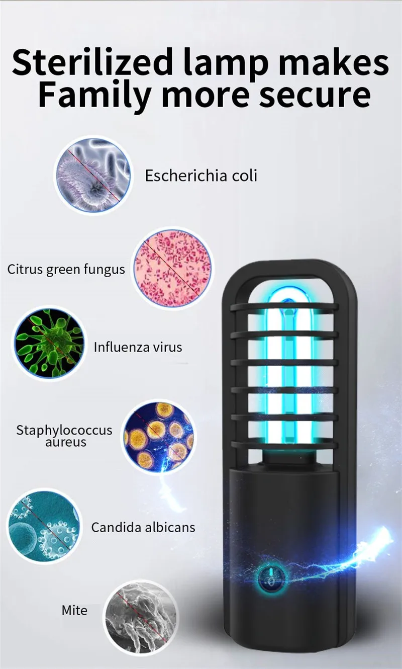 Uv Disinfection Lamp Quartz Lamp Uv-c Light Masks Bacteria Uv Ozone Sterilization Light Germicidal Bulb Air Recirculator Led 
Uv Disinfection Lamp Quartz Lamp Uv-c Light Masks Bacteria Uv Ozone Sterilization Light Germicidal Bulb Air Recirculator Led