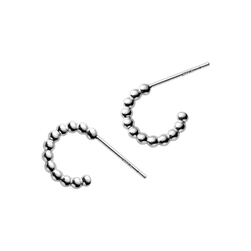 LKO 925 Sterling Silver Round Bead Stud Earrings For Fashion Women Hiphop Party Fine Minimalist Jewelry Gifts Accessories
LKO 925 Sterling Silver Round Bead Stud Earrings For Fashion Women Hiphop Party Fine Minimalist Jewelry Gifts Accessories