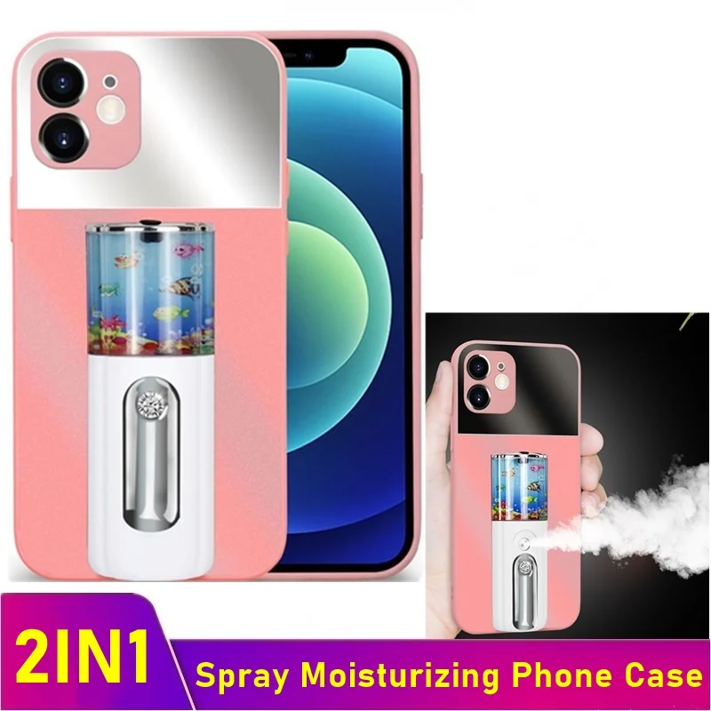 2 IN 1 Moisturizing Phone Case Rechargeable Women Makeup Spray Phone Cover For Iphone XR X 12 11 Pro Max 7 8 Plus Huawei P30 Pro
2 IN 1 Moisturizing Phone Case Rechargeable Women Makeup Spray Phone Cover For Iphone XR X 12 11 Pro Max 7 8 Plus Huawei P30 Pro