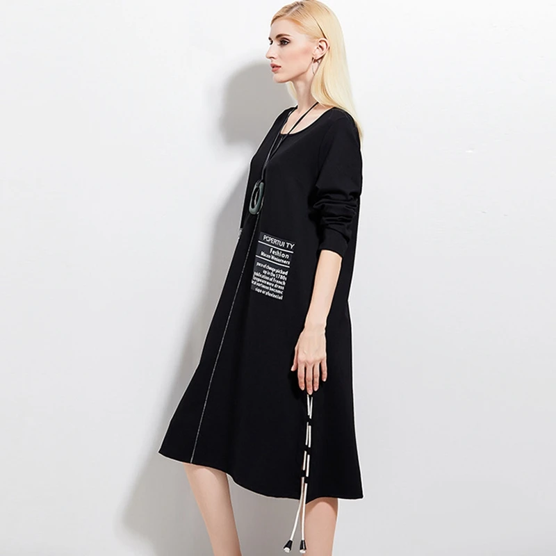 Women's Solid Color Dresses Long Bottom Summer clothing female Fashion Autumn 100kg Plus Size Loose Dress For Women Yalabovso 
Women's Solid Color Dresses Long Bottom Summer clothing female Fashion Autumn 100kg Plus Size Loose Dress For Women Yalabovso