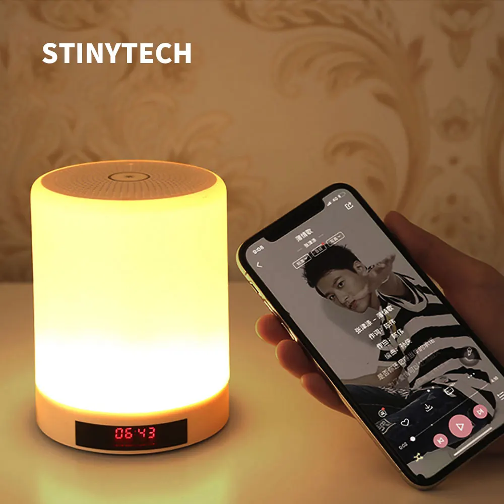 Цветной яркий ночник STINYTECH с Bluetooth-динамиком, беспроводной светодиодный прикроватный светильник с сенсорным управлением и функцией таймера
Цветной яркий ночник STINYTECH с Bluetooth-динамиком, беспроводной светодиодный прикроватный светильник с сенсорным управлением и функцией таймера