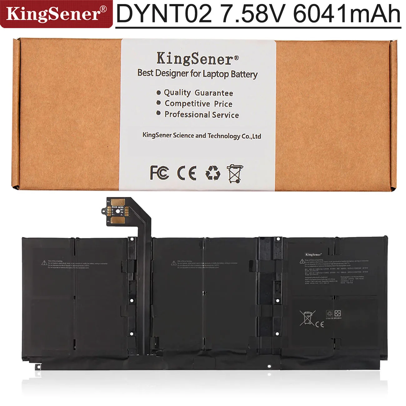 Аккумулятор KingSener G3HTA052H DYNT02 для ноутбука Microsoft Surface Laptop 3 13,5 1867 1868 7,58 V 6041mAh 45,8 WH
Аккумулятор KingSener G3HTA052H DYNT02 для ноутбука Microsoft Surface Laptop 3 13,5 1867 1868 7,58 V 6041mAh 45,8 WH