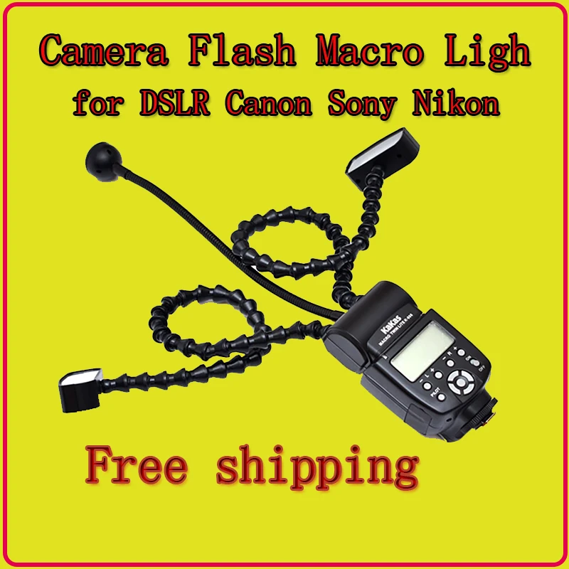 K808 Camera Flash Macro Light Flexible Macro LED Speedlight with Dual Flash Light Universal Flash for DSLR Canon Sony Nikon
K808 Camera Flash Macro Light Flexible Macro LED Speedlight with Dual Flash Light Universal Flash for DSLR Canon Sony Nikon