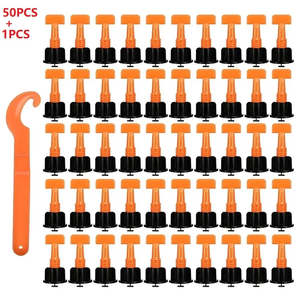 50pcs/set Level Wedges Tile Spacers For Flooring Wall Tile Leveling System Leveler Locator With Wrench Construction Tool Parts
50pcs/set Level Wedges Tile Spacers For Flooring Wall Tile Leveling System Leveler Locator With Wrench Construction Tool Parts