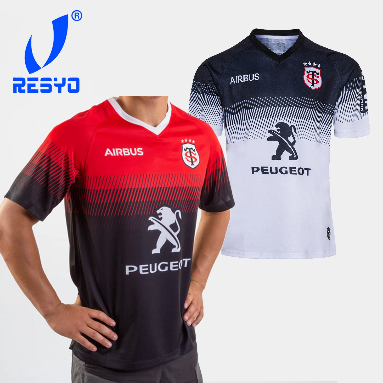 2020 Тулуза Дома/В гостях Регби Джерси спортивные shirtразмер: S 5XL|Майки для регби| |