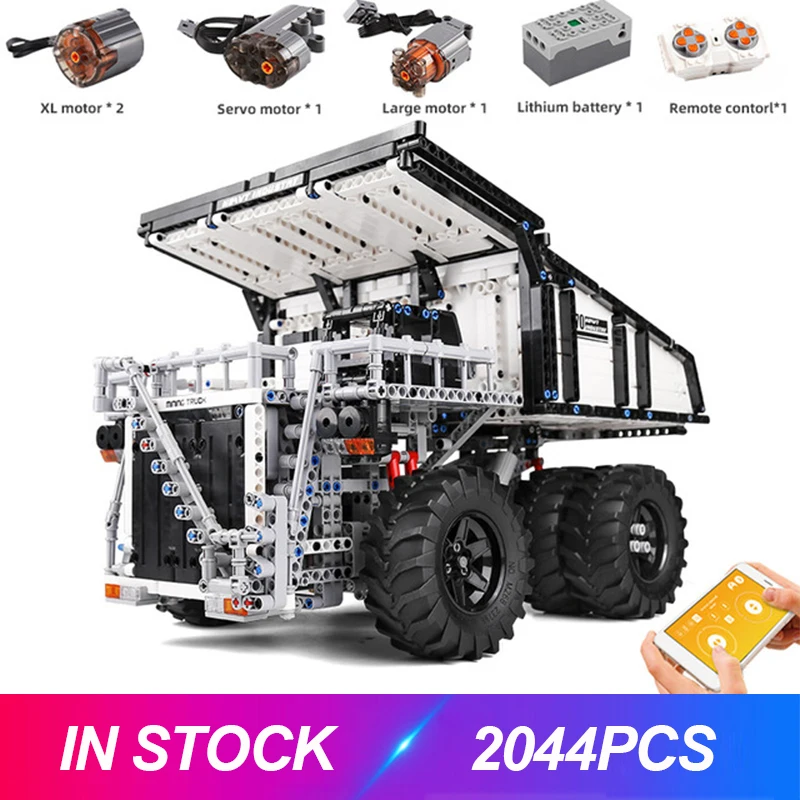 Mould King 13170 Custom RC Mining Dump Truck Compatible MOC 29973 Building Blocks Bricks Assemble Toys Christmas Gifts
Mould King 13170 Custom RC Mining Dump Truck Compatible MOC 29973 Building Blocks Bricks Assemble Toys Christmas Gifts
