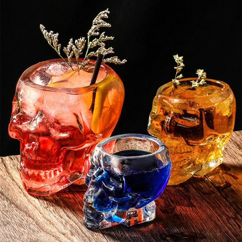 Skull Head Glass Cup Double Wall Wine Coffee Cocktail Whiskey Shot Glass Cups Crystal Mug Transparent Beer Drinking Bottle Bar
Skull Head Glass Cup Double Wall Wine Coffee Cocktail Whiskey Shot Glass Cups Crystal Mug Transparent Beer Drinking Bottle Bar