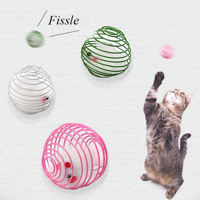 Delicate Funny Interactive Plush Cat Toy Balls Plus Feather High Quality Plush Material Light Spring Ball Throwing Toy Supplies
Delicate Funny Interactive Plush Cat Toy Balls Plus Feather High Quality Plush Material Light Spring Ball Throwing Toy Supplies