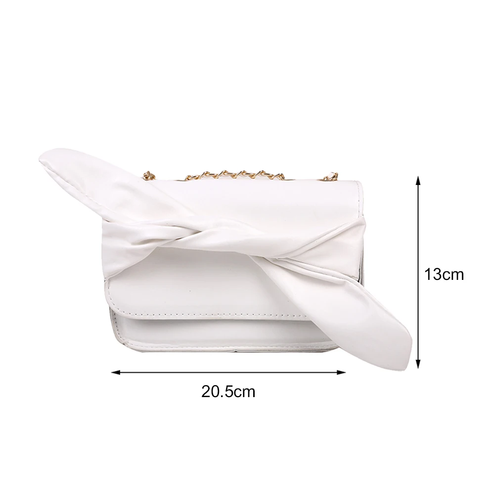 Fashion Women Bowknot PU Leather Crossbody Shoulder Bags Solid Color Messenger Bag Casual Ladies Chain Small Handbags Flap Purse
Fashion Women Bowknot PU Leather Crossbody Shoulder Bags Solid Color Messenger Bag Casual Ladies Chain Small Handbags Flap Purse