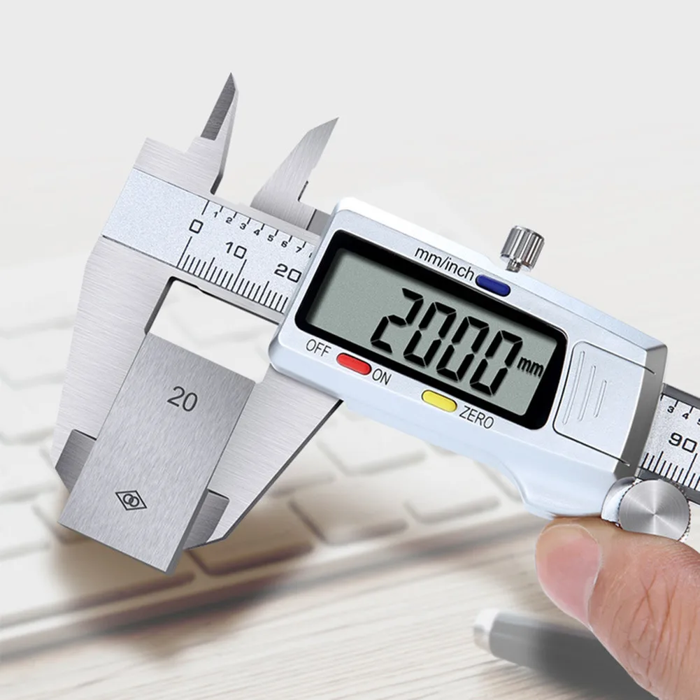 Measuring Instrument Vernier Calipers Stainless Steel Digital Caliper 150mm 6inch LCD Screen Display Digital Measuring Tool
Measuring Instrument Vernier Calipers Stainless Steel Digital Caliper 150mm 6inch LCD Screen Display Digital Measuring Tool