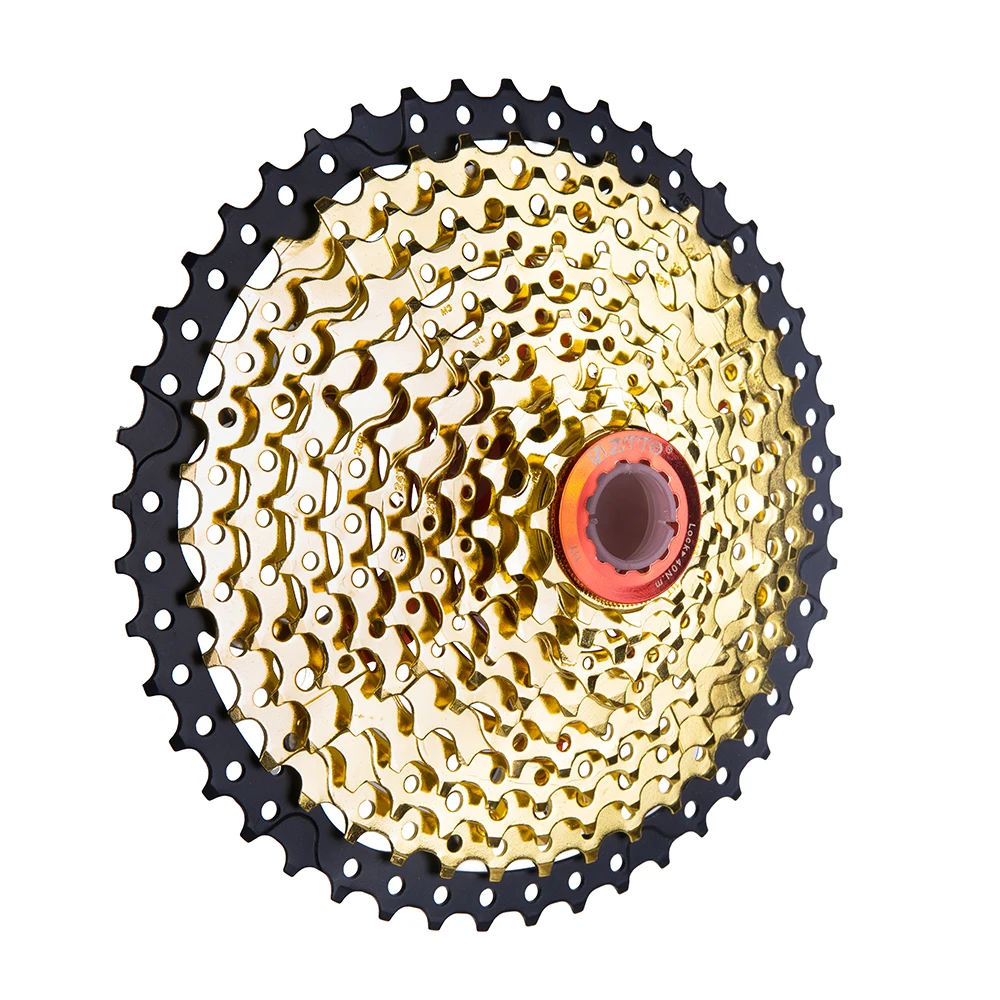 ZTTO 11s 46T Cassette Black Gold 11v 22s 11 Speed Freewheel XT K7 X1 X01 GXN MTB Bicycle Parts for Mountain Bike
ZTTO 11s 46T Cassette Black Gold 11v 22s 11 Speed Freewheel XT K7 X1 X01 GXN MTB Bicycle Parts for Mountain Bike