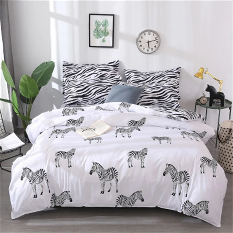 Комплект постельного белья для дома с принтом зебры, 2/3 шт., пододеяльник, 1 пододеяльник + 1/2 наволочек (без листа), двойной, полный, Королевски... 
Комплект постельного белья для дома с принтом зебры, 2/3 шт., пододеяльник, 1 пододеяльник + 1/2 наволочек (без листа), двойной, полный, Королевски...