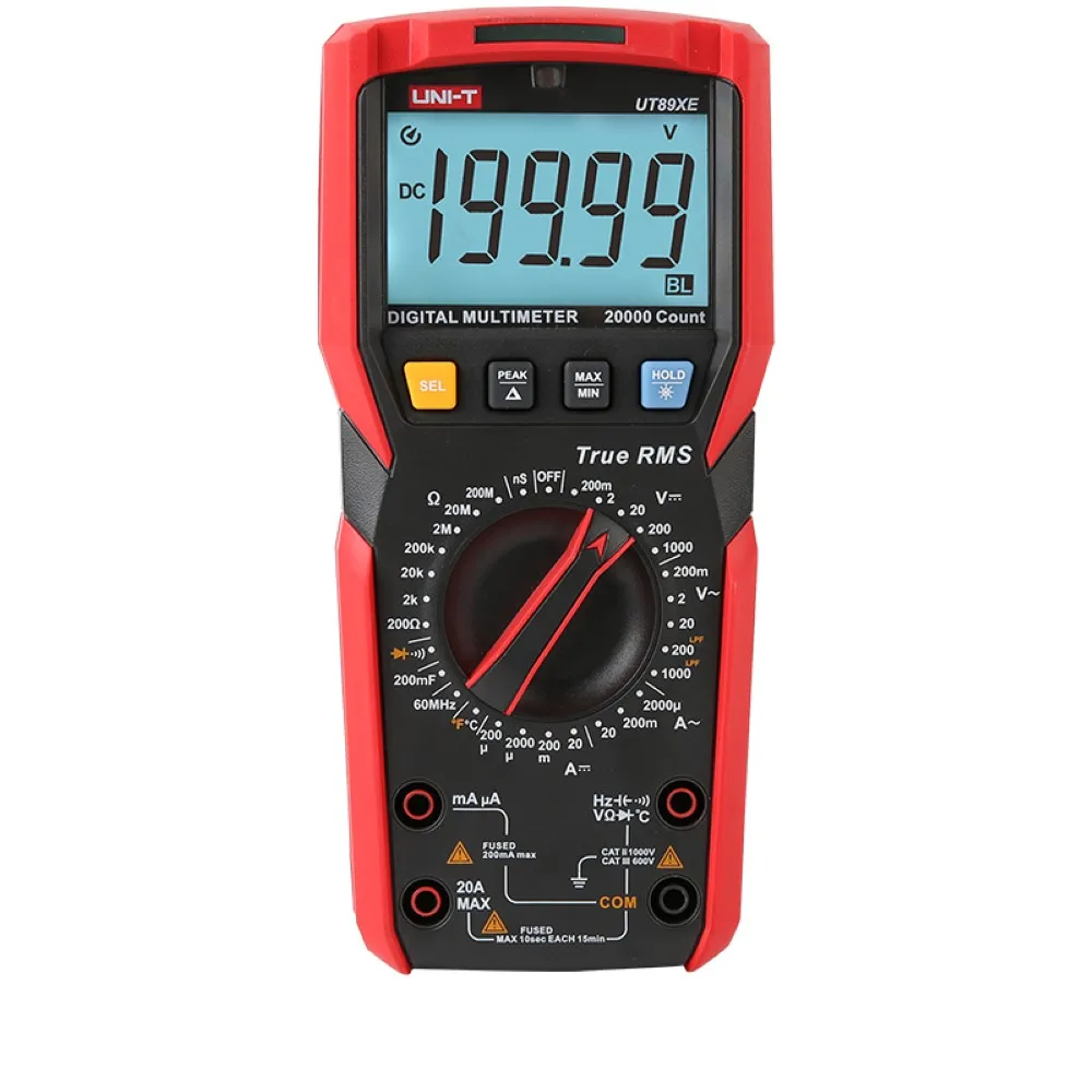 UNI-T UT89XE Digital Multimeter Tester True RMS AC/DC Voltage Current Temperature Meter Professional Electrical Instruments
UNI-T UT89XE Digital Multimeter Tester True RMS AC/DC Voltage Current Temperature Meter Professional Electrical Instruments